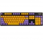 104 Keys ANSI PBT Double Shot Backlit Keycaps Set OEM Profile for MX Mechanical Gaming Keyboard GK/Annie/poker 104/87/61 Purple Love / Pony